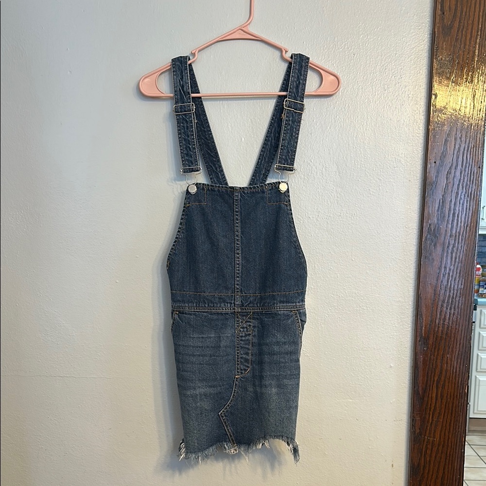 Free People Denim Overall Dress - Size 2